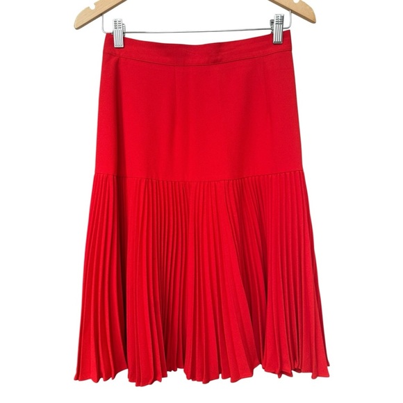 Vtg 80s Two Piece Skirt Suit Set Size 8 Red Gold Holiday Festive Liz Claiborne - Picture 7 of 15